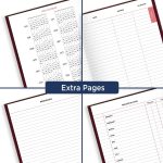 2022 Diary by AT-A-GLANCE, Standard Daily Diary, 7-3/4" x 12", Large, Red (SD37613) - Image 6